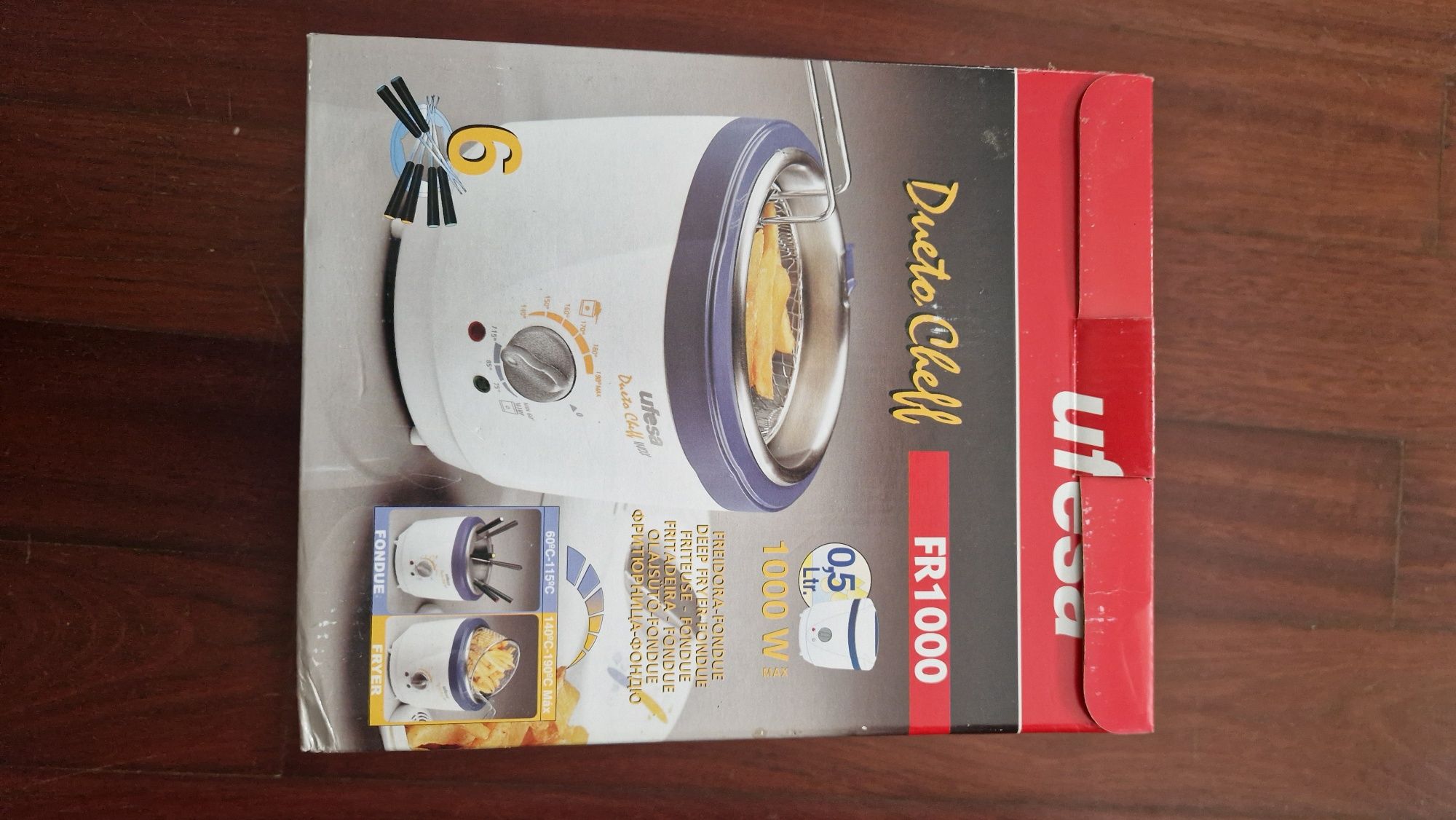 Fritadeira / Fondue eléctrica Dueto Cheff - Nova, ainda na caixa
Nova,