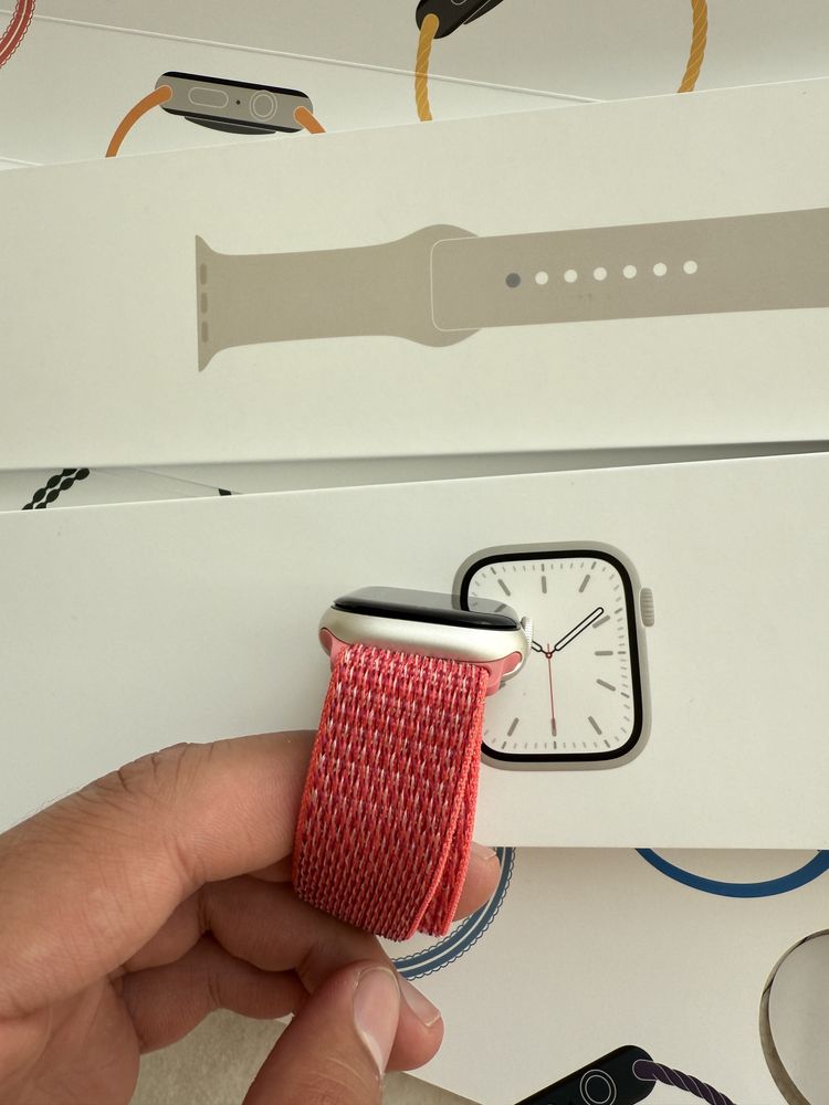 ОРИГІНАЛ Apple Watch 7 41 mm starlight повний комплект