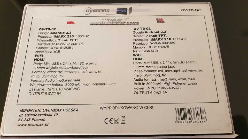 Tablet Overmax OV-TB-02