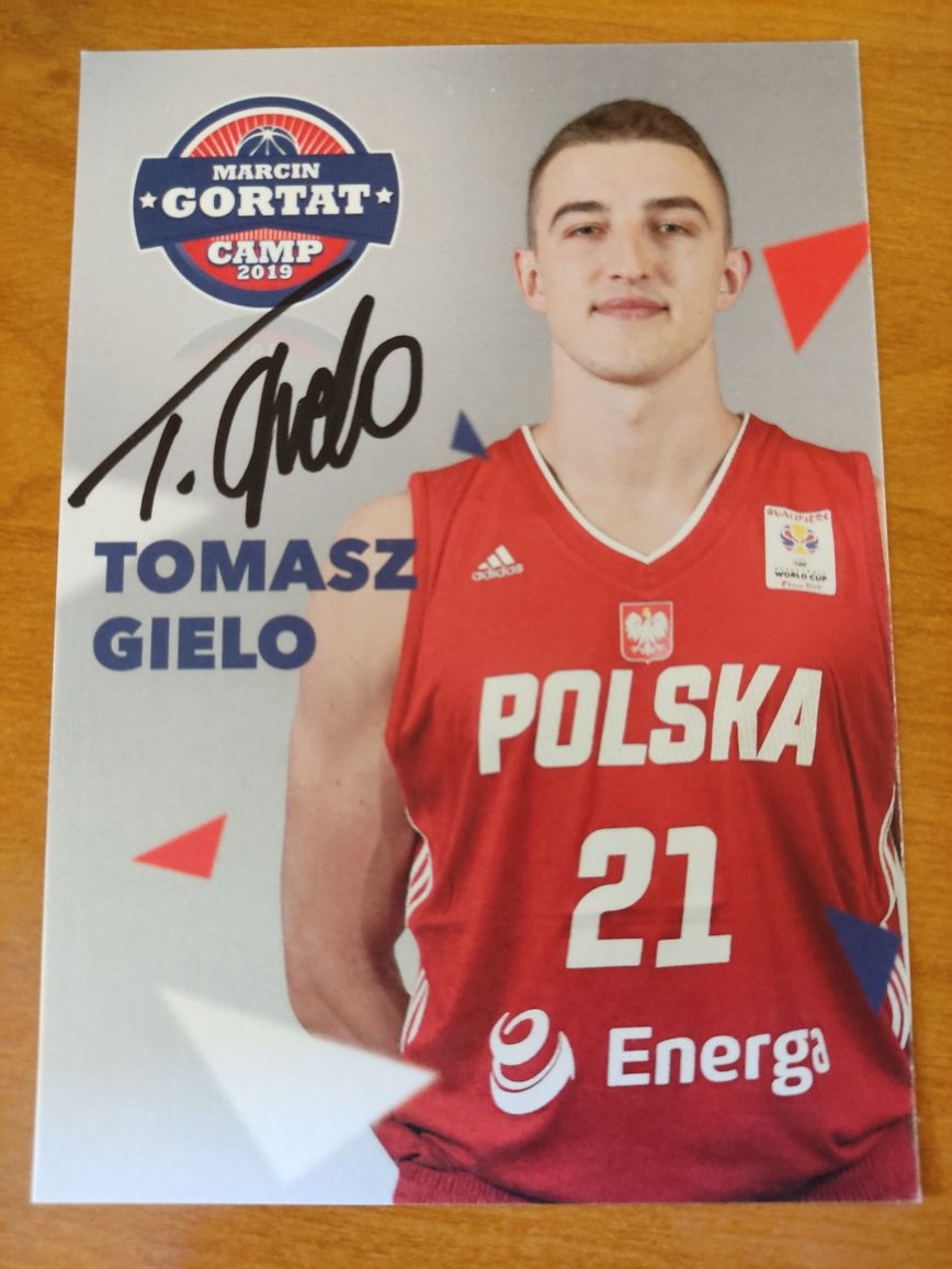 Autograf, podpis - Tomasz Gielo Koszykówka Koszykarz Kosz Sport Camp