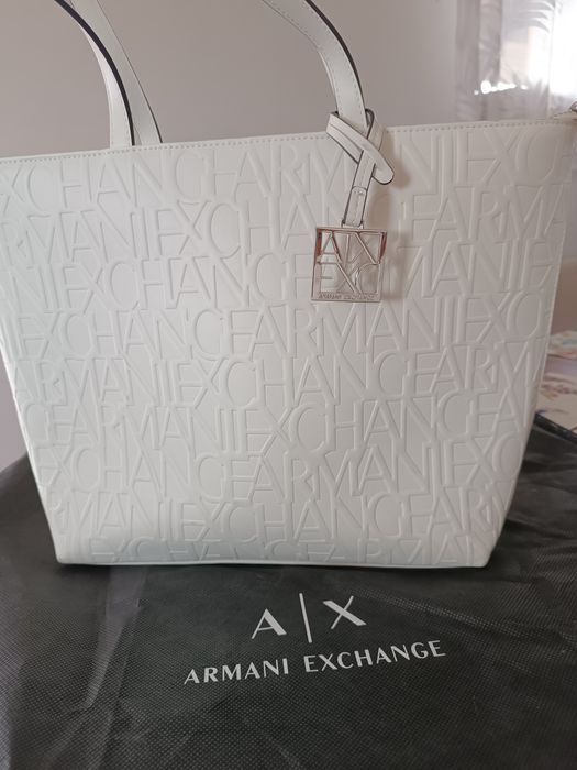 Torebka Armani Exchange duża biała jak nowa