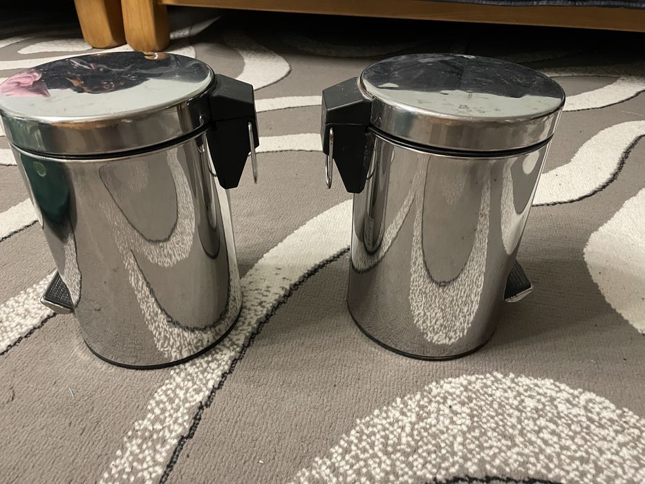 Мусорное ведро нержавейка ,мусорне відро з педалькою,смітник для ванни