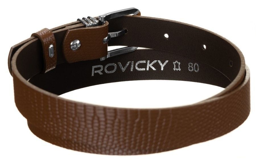 oryginalny, skórzany pasek damski, wzór skóry węża  - rovicky