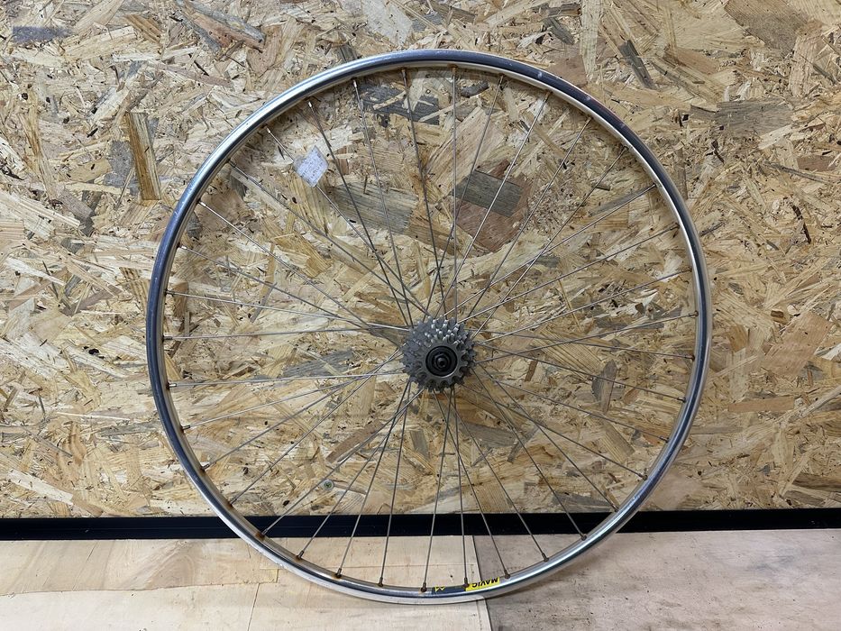 Retro Koło Shimano 600 Tricolor Kaseta Shimano Index 7s Mavic 190 FB