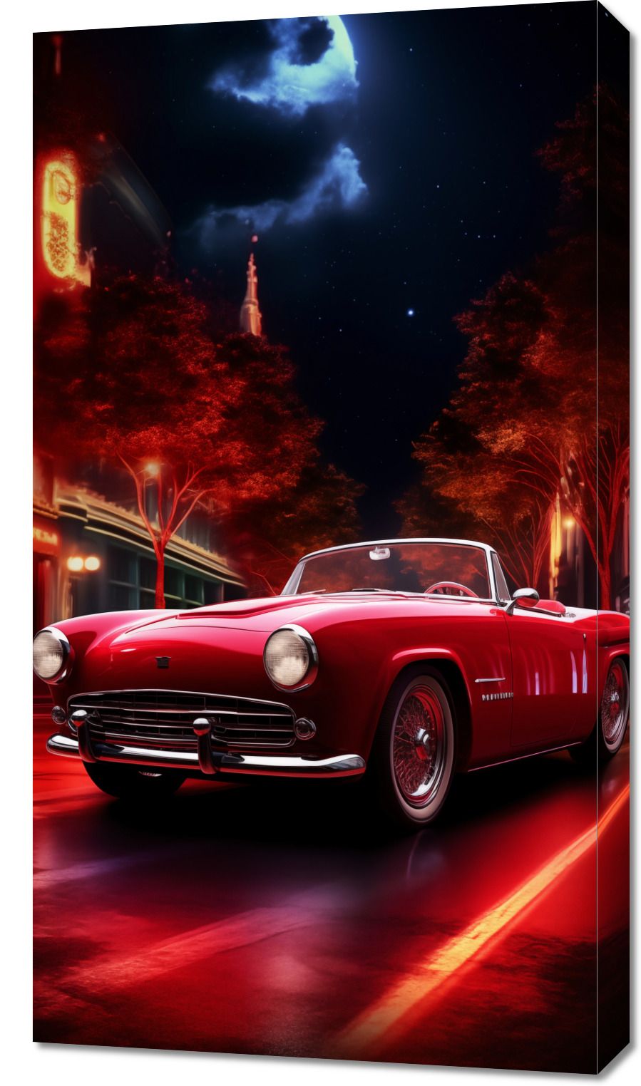 Obraz 50x90cm Motoryzacyjny Wrzask