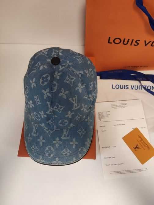 LOUIS VUITTON Męska damska czapka z daszkiem bejsbolówka,  235713