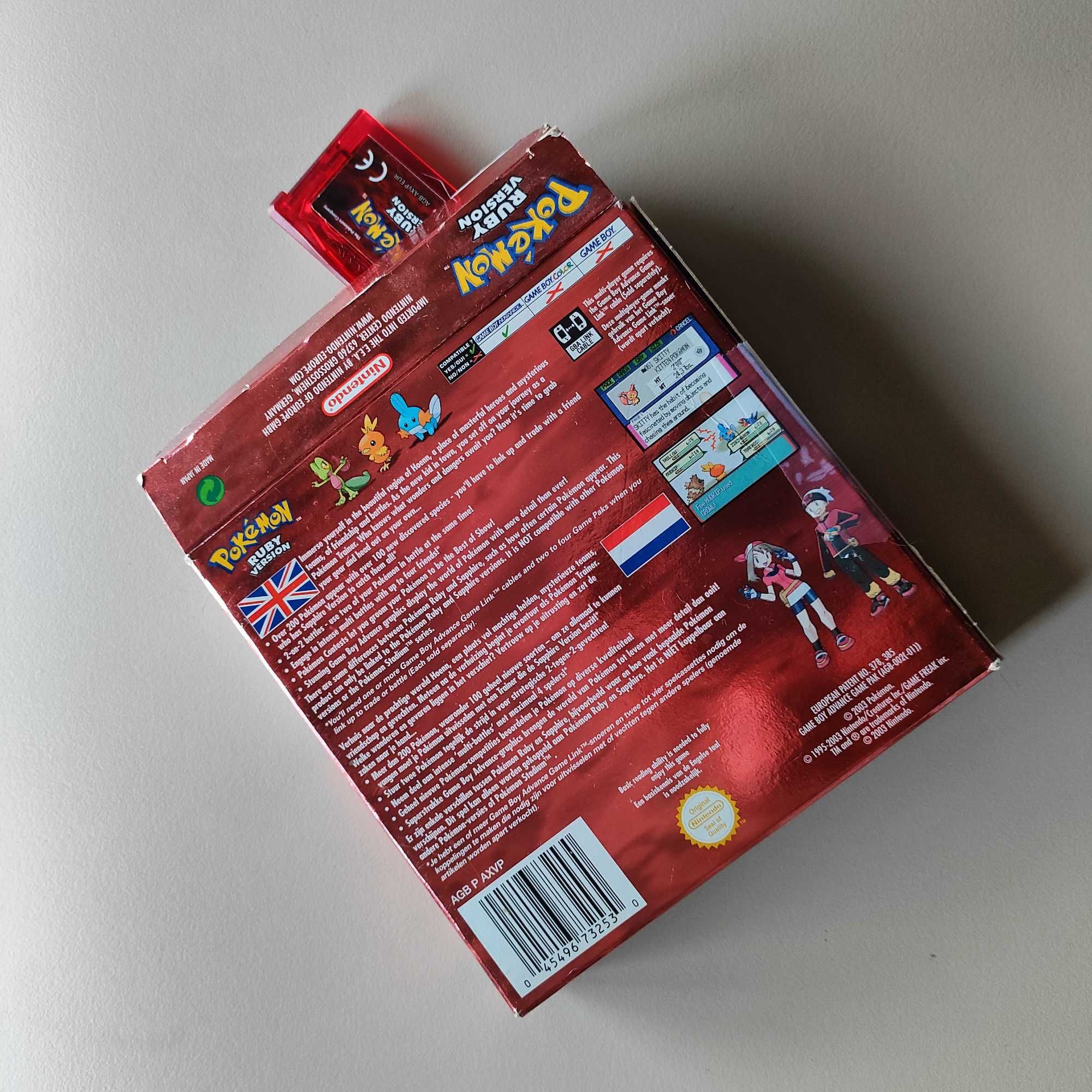 Pokemon Ruby Gameboy Advance oryginał