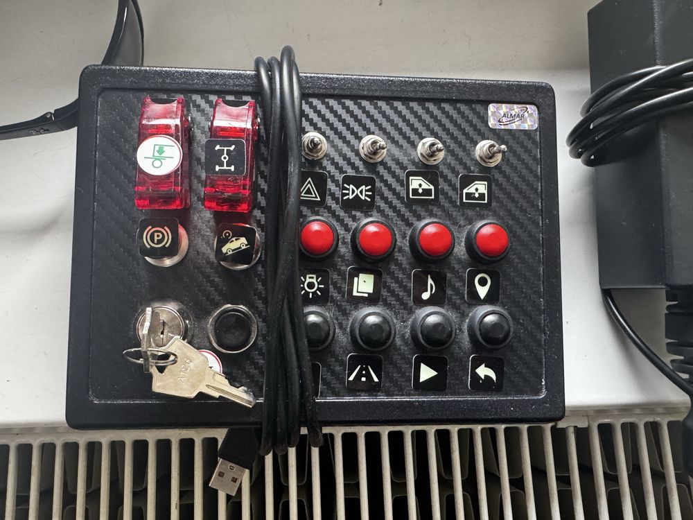 Logitech G27 Shifter Stojak Pedały ETS2/ATS Button Box+Manetki SIMSet