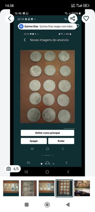 Moedas coleção novas