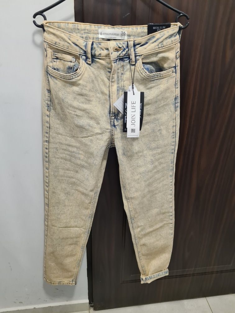 Mom slim fit stradivarius 36 nowe z metką