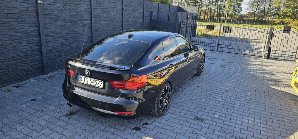 BMW 3GT 2013r 2.0 TwinTurbo 245koni Stan BDB Piękna Czarna Radar Kamer