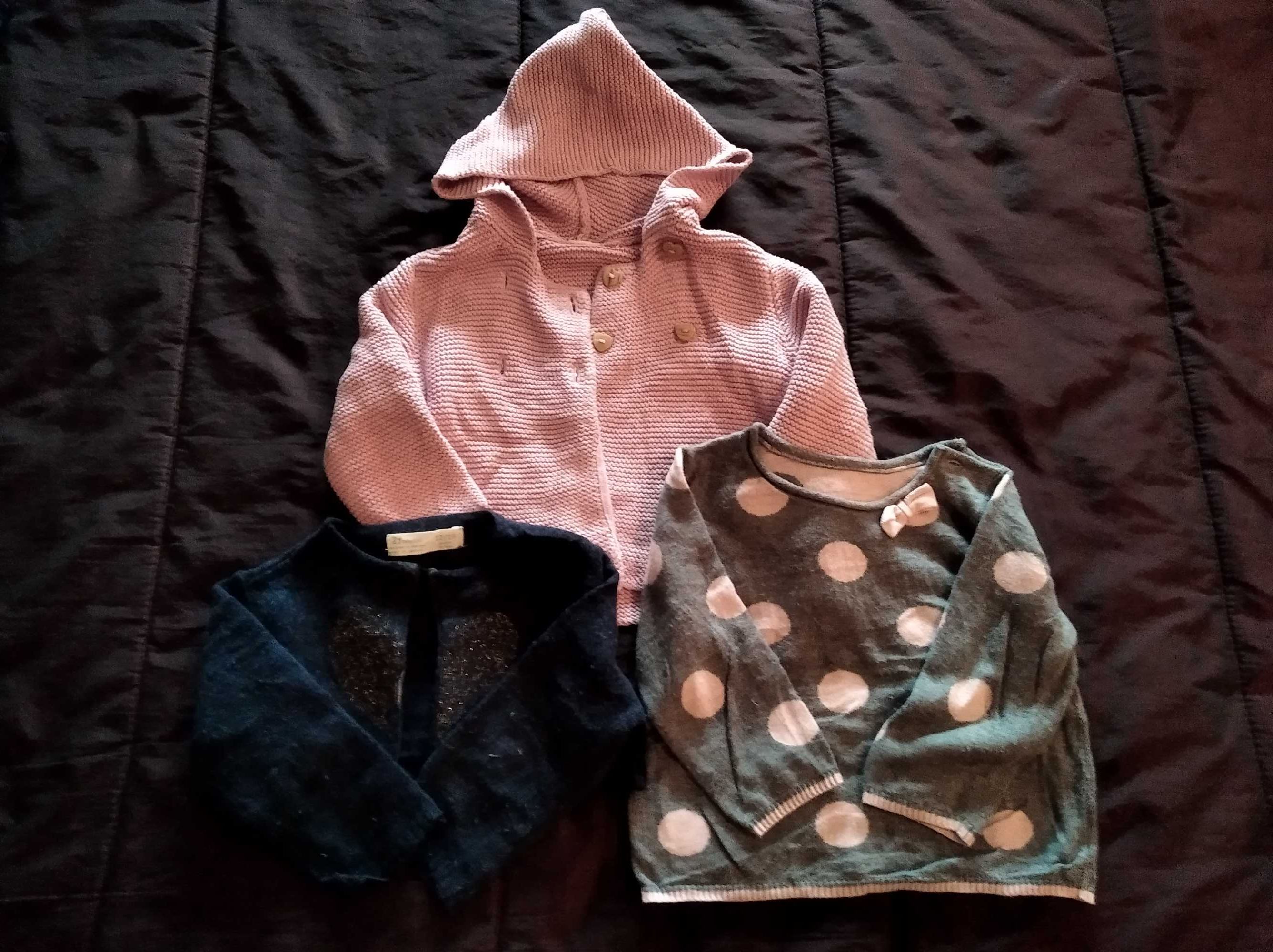 8 lotes de roupa de menina 1-2 anos