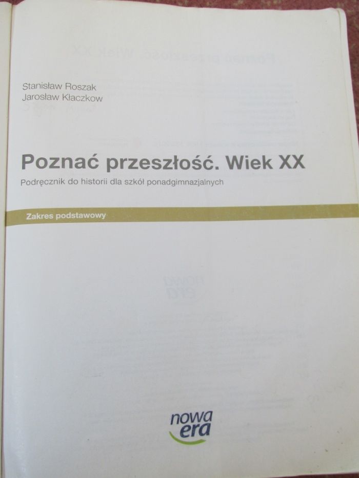 Poznać przeszłość. Wiek XX. Podr. do historii. Nowa Era.