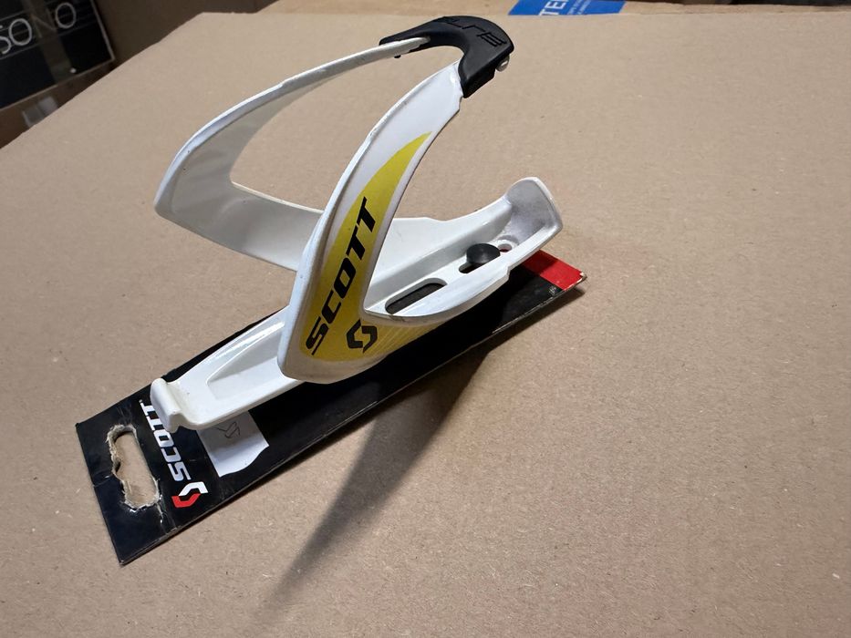 Koszyk bidonu SCOTT biało-żółty