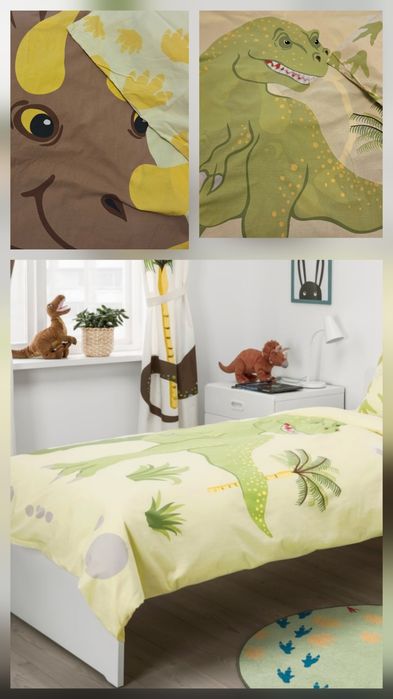 Pościel ikea Jattelik dinozaur T-rex
