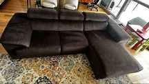 Sofa com Chaise cinza