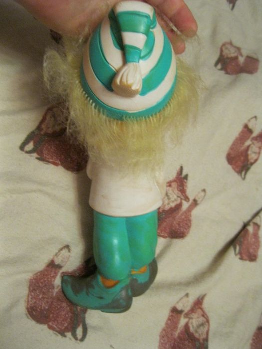 игрушка кукла буратино ссср резина волосы резиновый мальчик