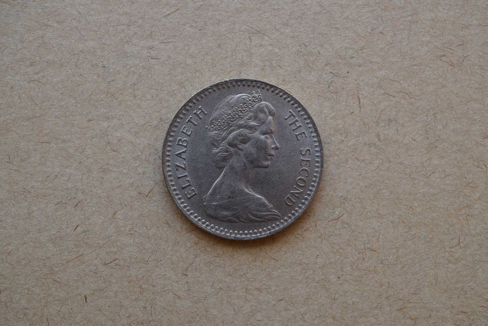 Moeda 20 centavos - Rodésia - Elizabeth II - 1964