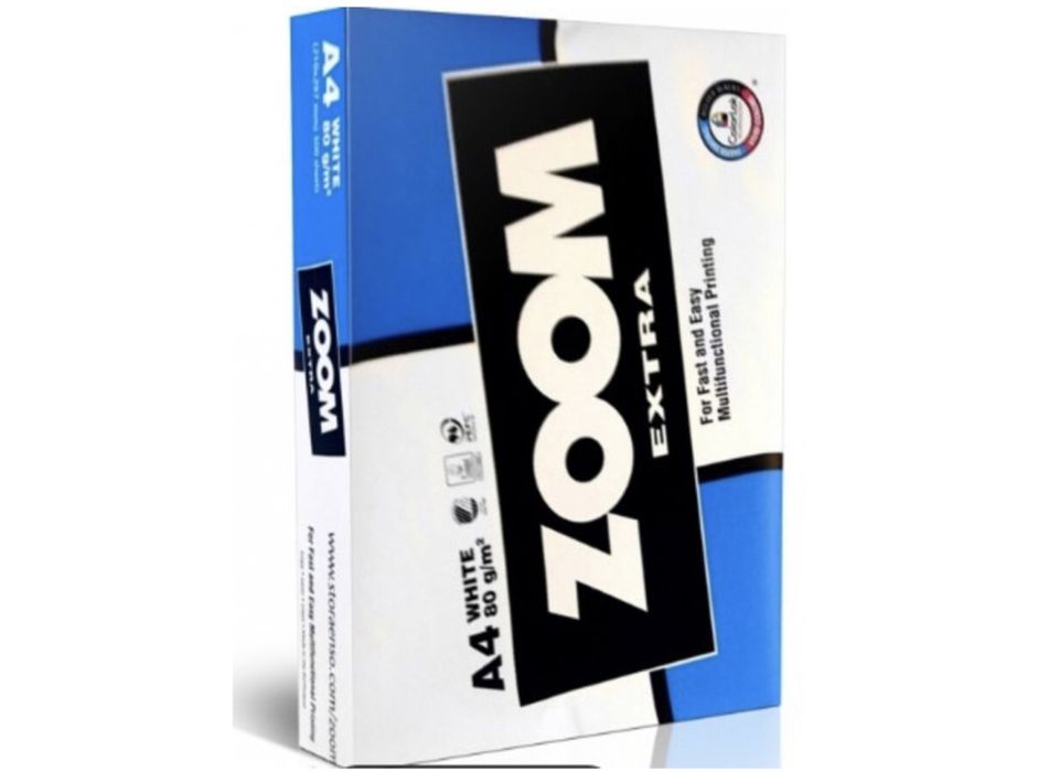 Папір А4 Розпродаж! Офісна бумага А4 zoom 80g/m2 Безкоштовна доставка!