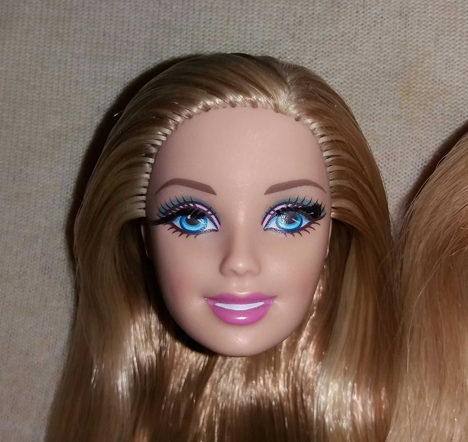 Запчасти голова куклы ляльки Barbie Барби Барбі блондинка русая