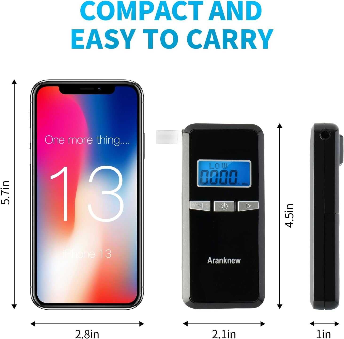 Alkomat Policyjny Z Wyświetlaczem LCD precyzyjny 10 ustników