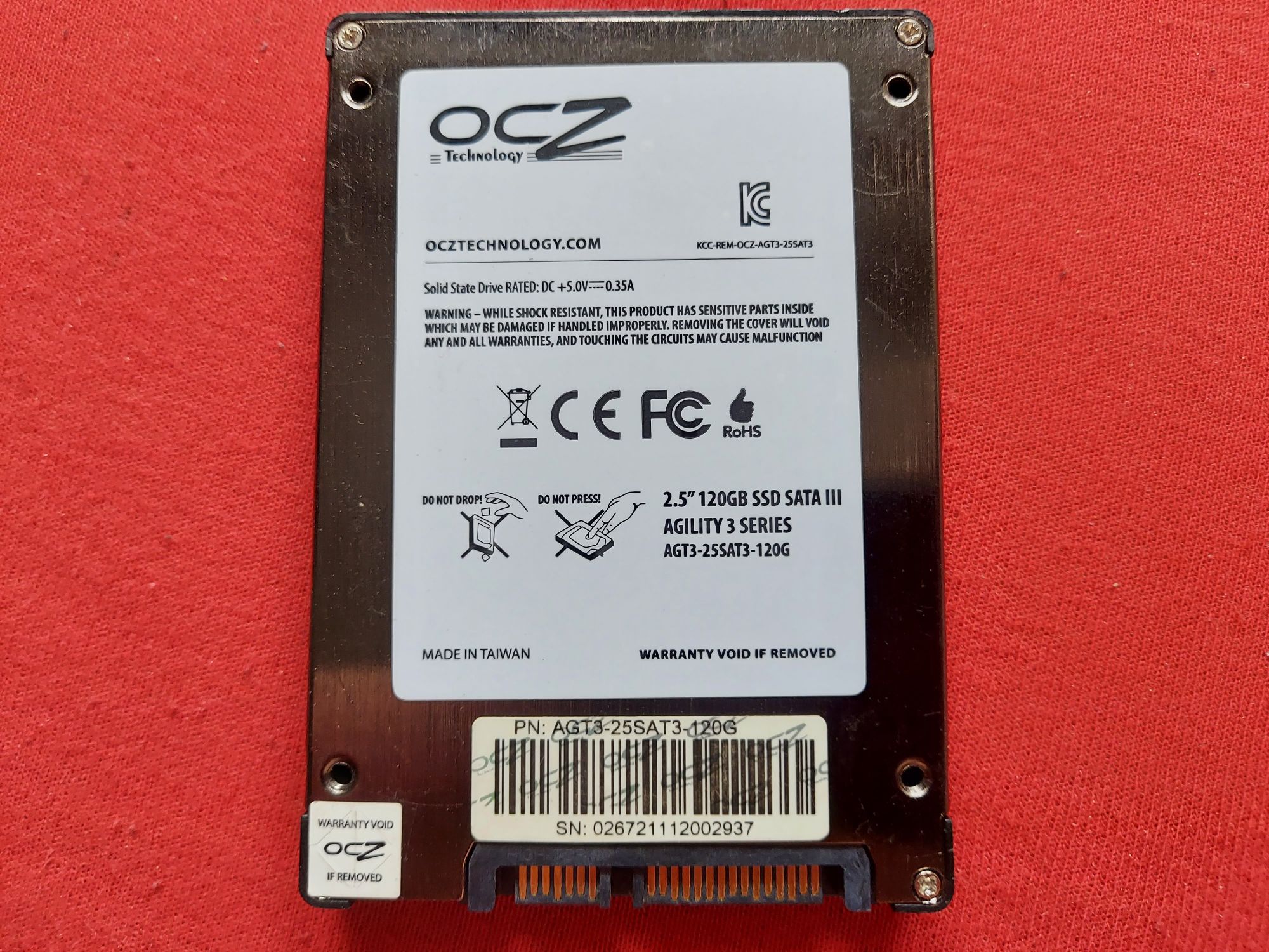 Dysk SSD OCZ Agility 3 SSD 2,5'' 120GB 525 MB