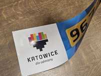 Naklejki magnetyczne 2 sztuki komplet 15x37 taxi na auto boczne LOGO