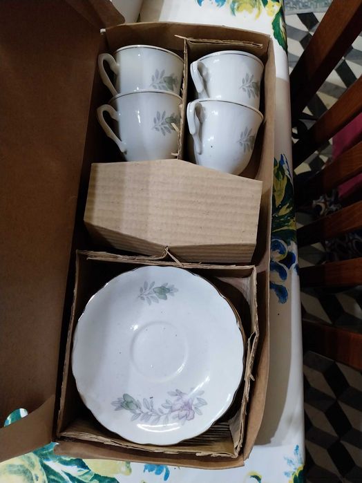 Conjunto de chavenas de café