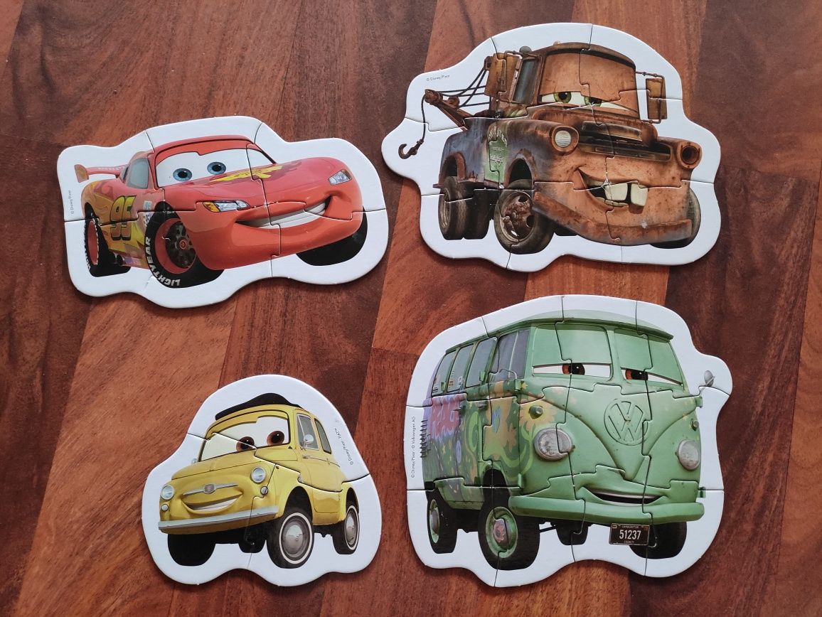 Puzzle dziecięce grube 2+  Cars Auta