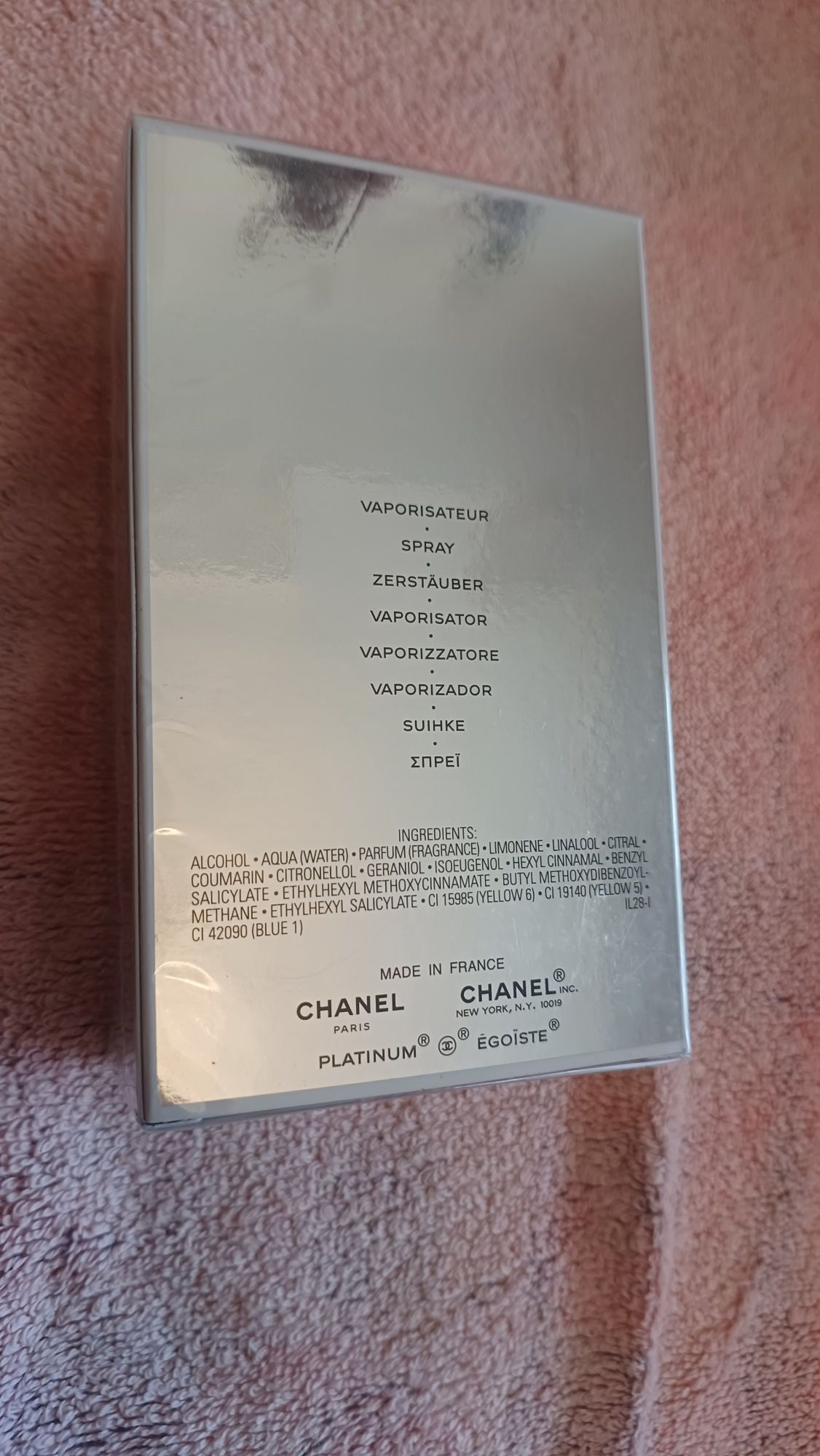 Chanel Platinum egoiste pour homme 100ml