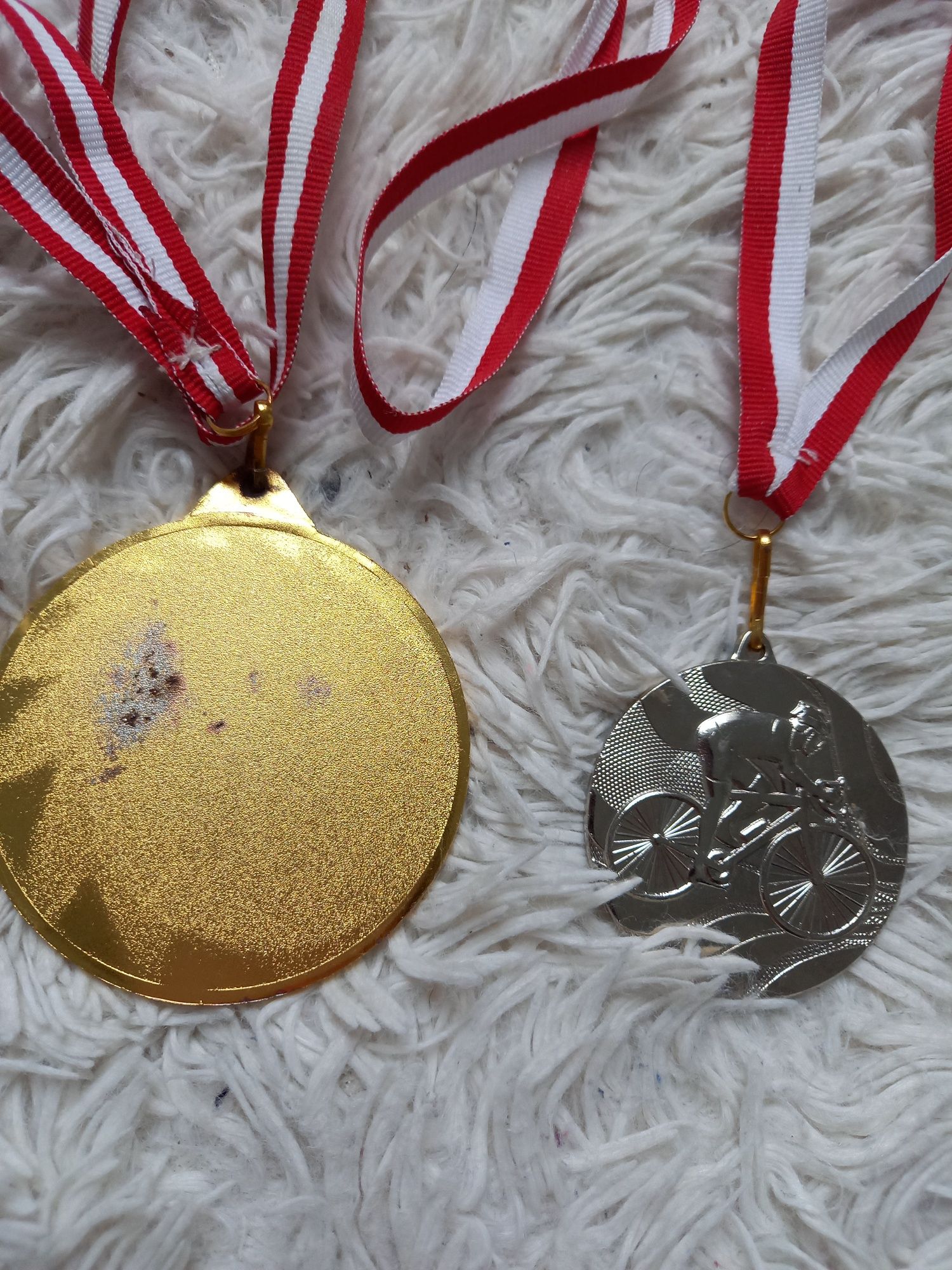 Medale wygrane w biegu i na rowerze rok 2019