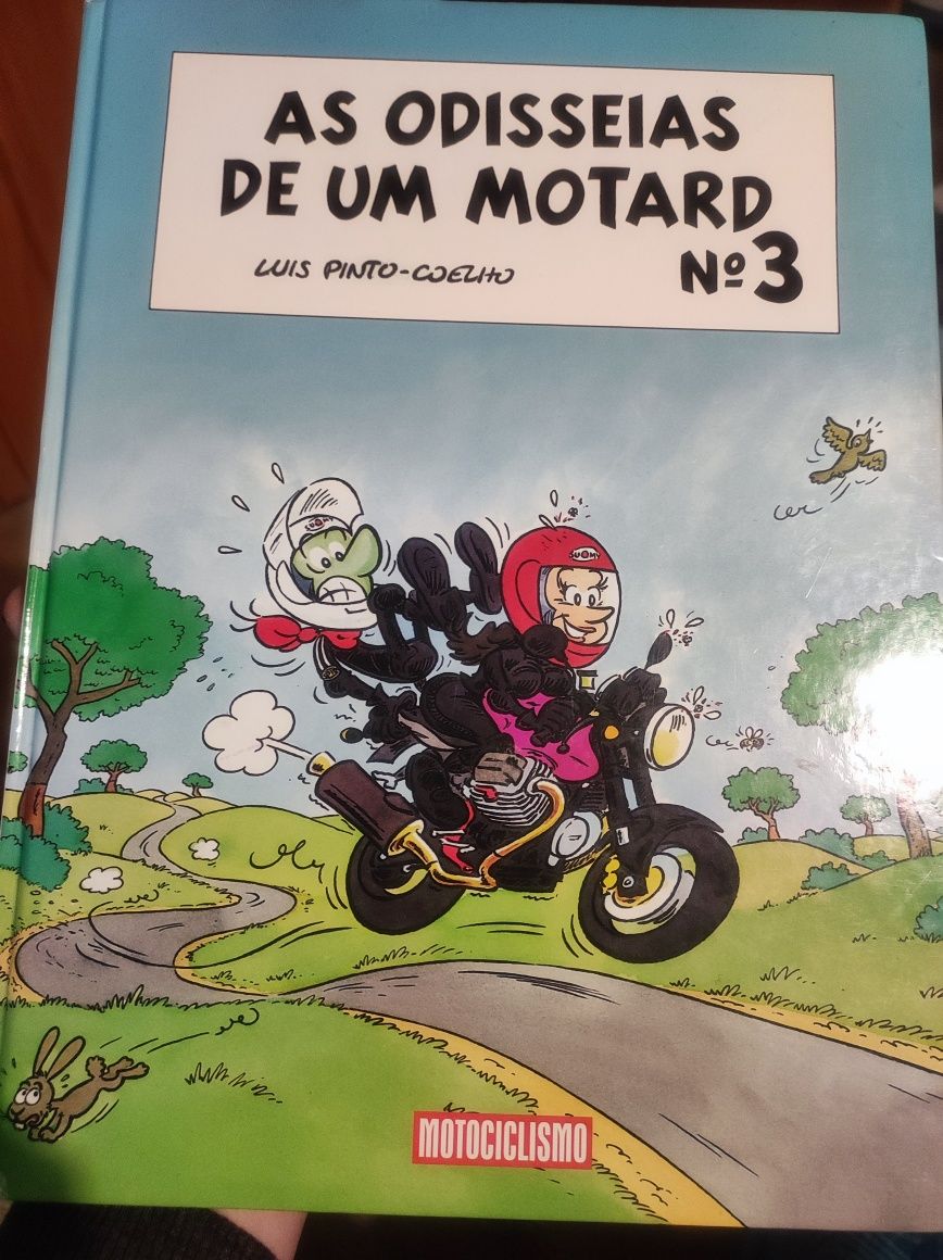 Livro de banda desenhada 'As Odisseias de um motard'
