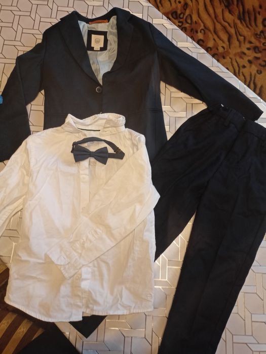 Garnitur smyk 110 cool club marynarka spodnie koszula mucha