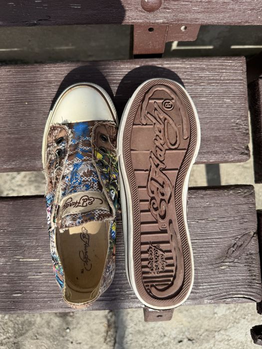 Винтажные кроссовки Y2K Ed Hardy Shoes, размер 37