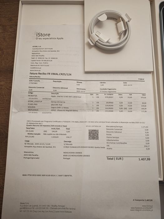 iPad Air 13" 128GB Azul Semi-novo, C/Garantia Aceito Retomas