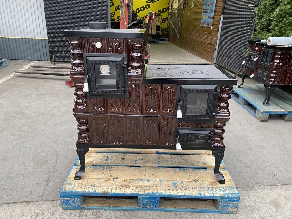 piec kaflowy kuchenny, kuchnia kaflowa kuchnia wiejska angielka