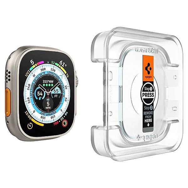 Szkło hartowane Spigen Glas.tR EZ Fit na Apple Watch Ultra (49 mm) - 2