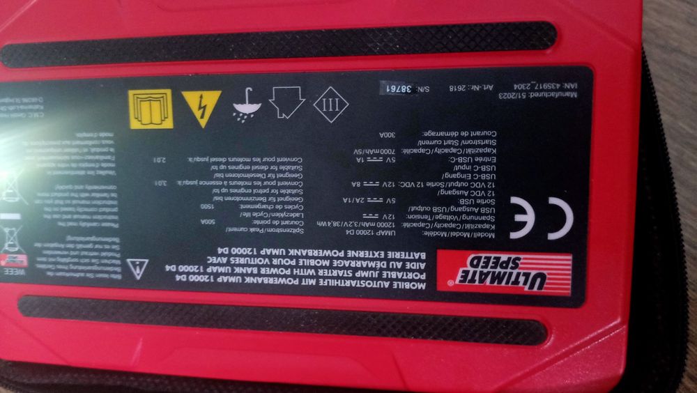 Urządzenie rozruchowe raz uzyte w celu sprawdzenia, booster, powerbank