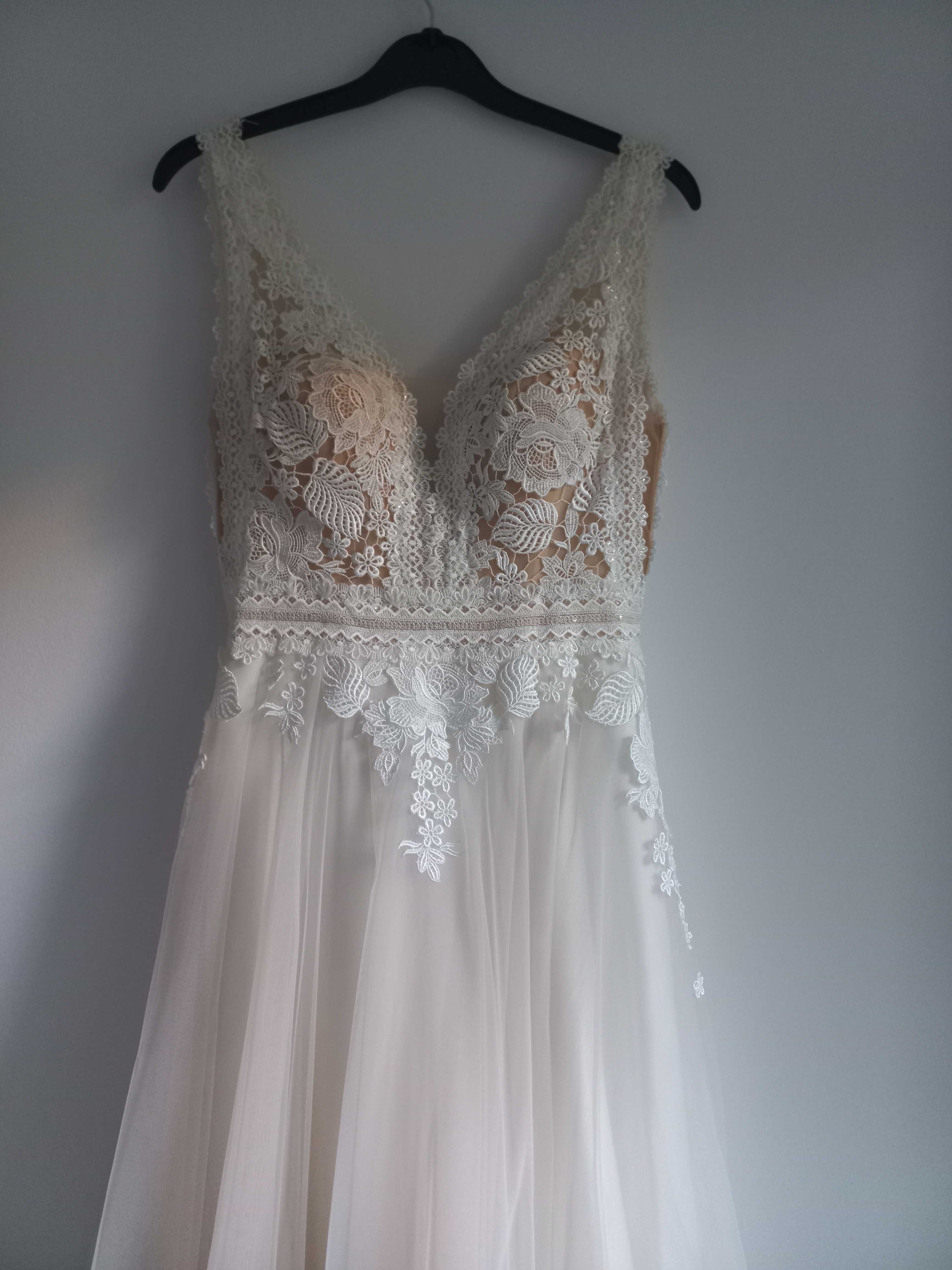 suknia ślubna Estera S/M 175 cm + 5 cm