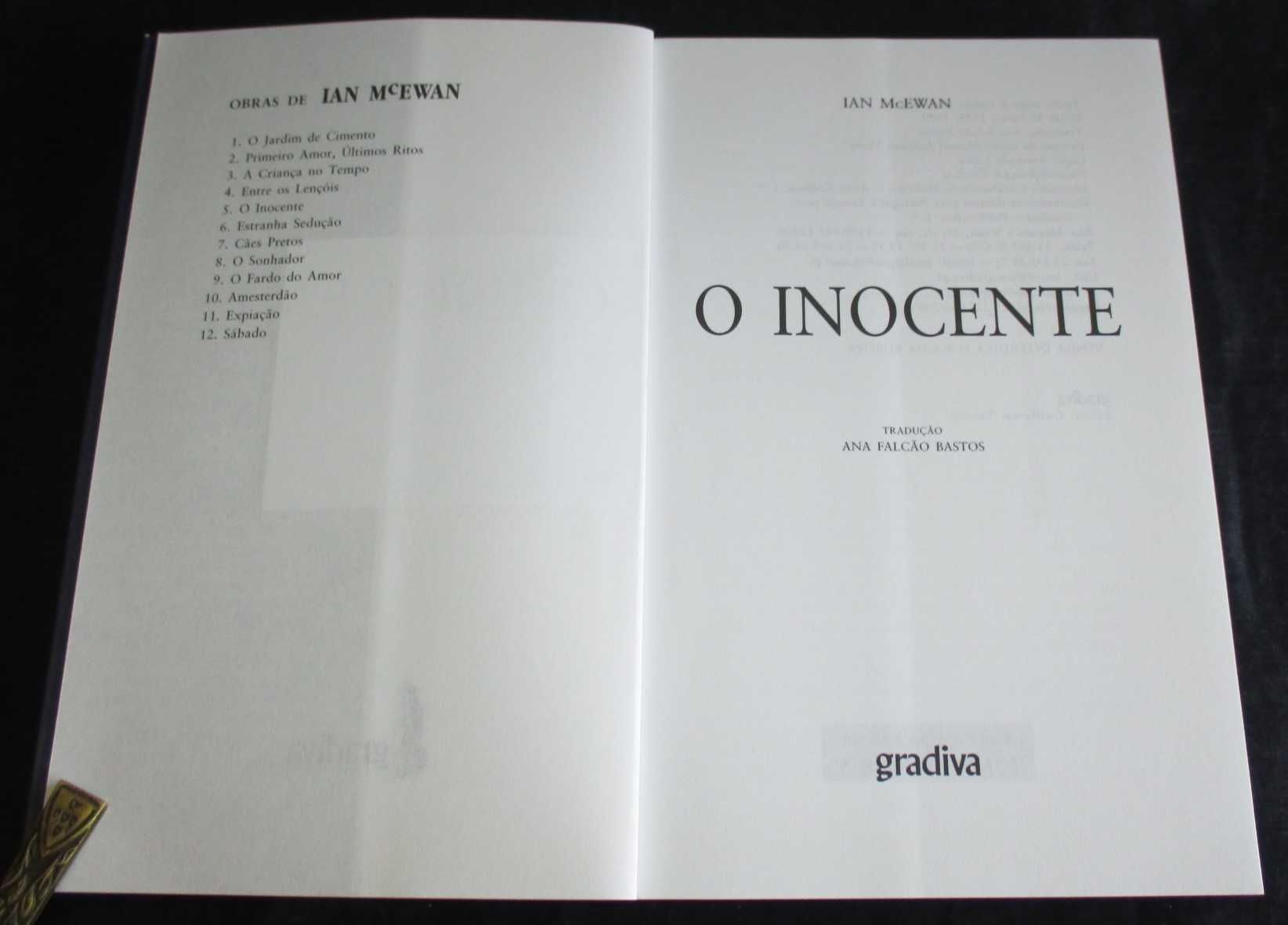Livro O Inocente Ian McEwan
