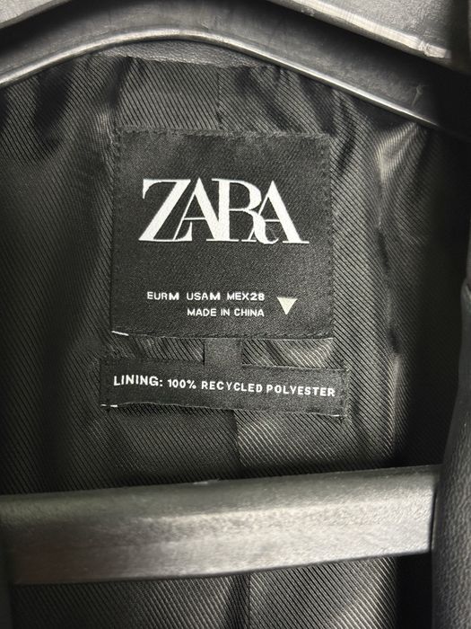 Пиджак кожаный Zara