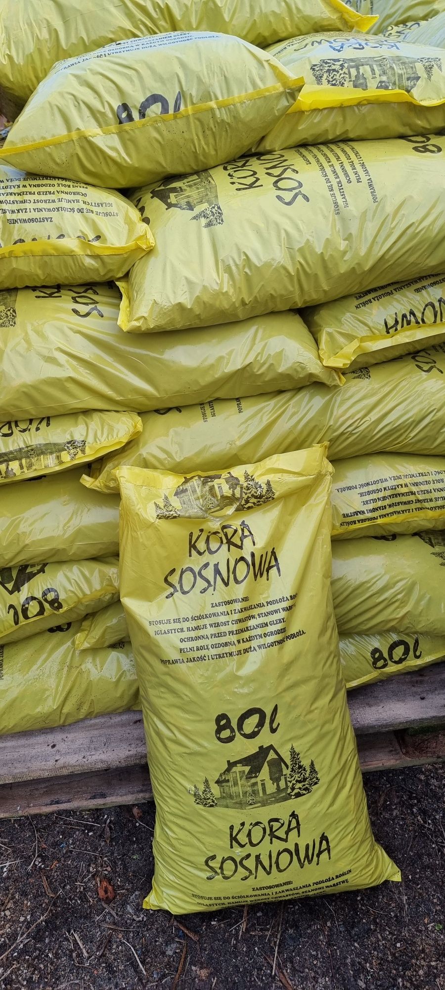 Kora sosnowa 80l