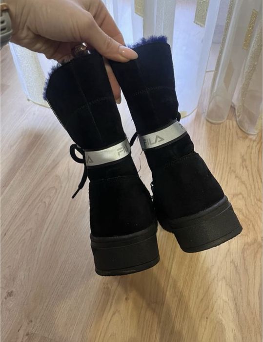 Зимові замшеві ботінки, уги, снігоходи fila