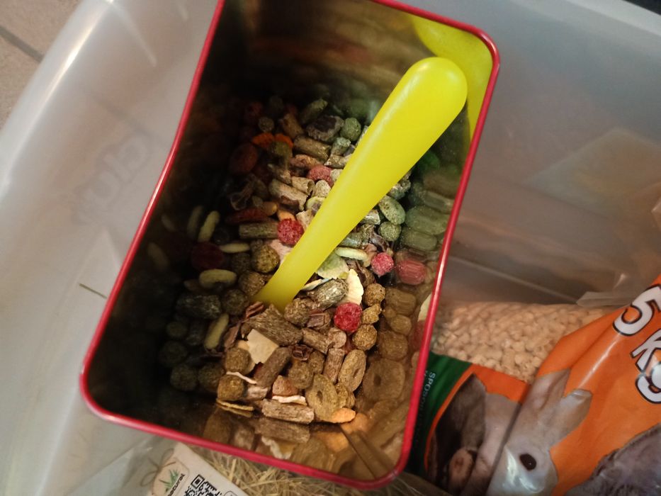 Karma wieloskładnikowa dla królika podkład i sianko