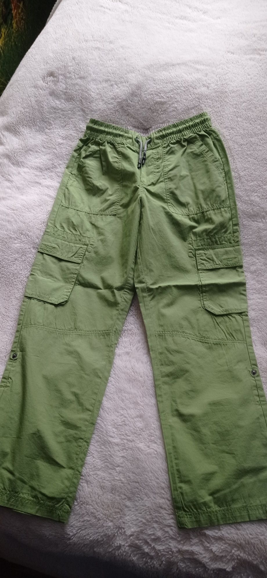 Zielone lekkie spodnie Cool Club w rozmiarze 146