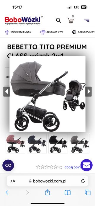 Wózek gondola spacerówka