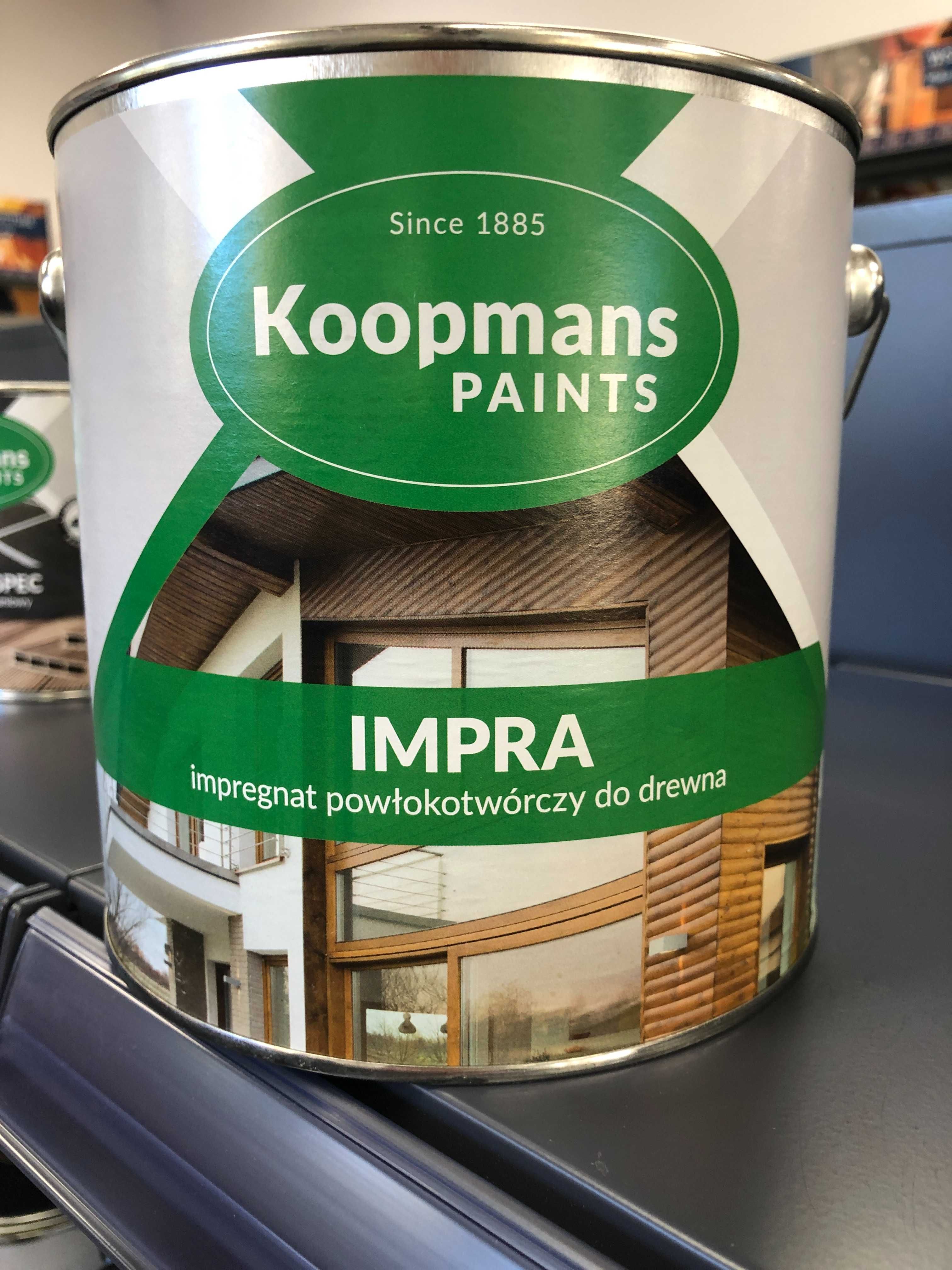 Koopmans Impra impregnat do drewna - RÓŻNE KOLORY, 2,5L 5L