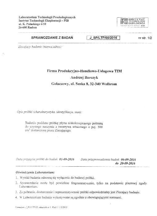 Glikol płyn do C.O centralne ogrzewanie pompa ciepła CO -35°C 200L EKO