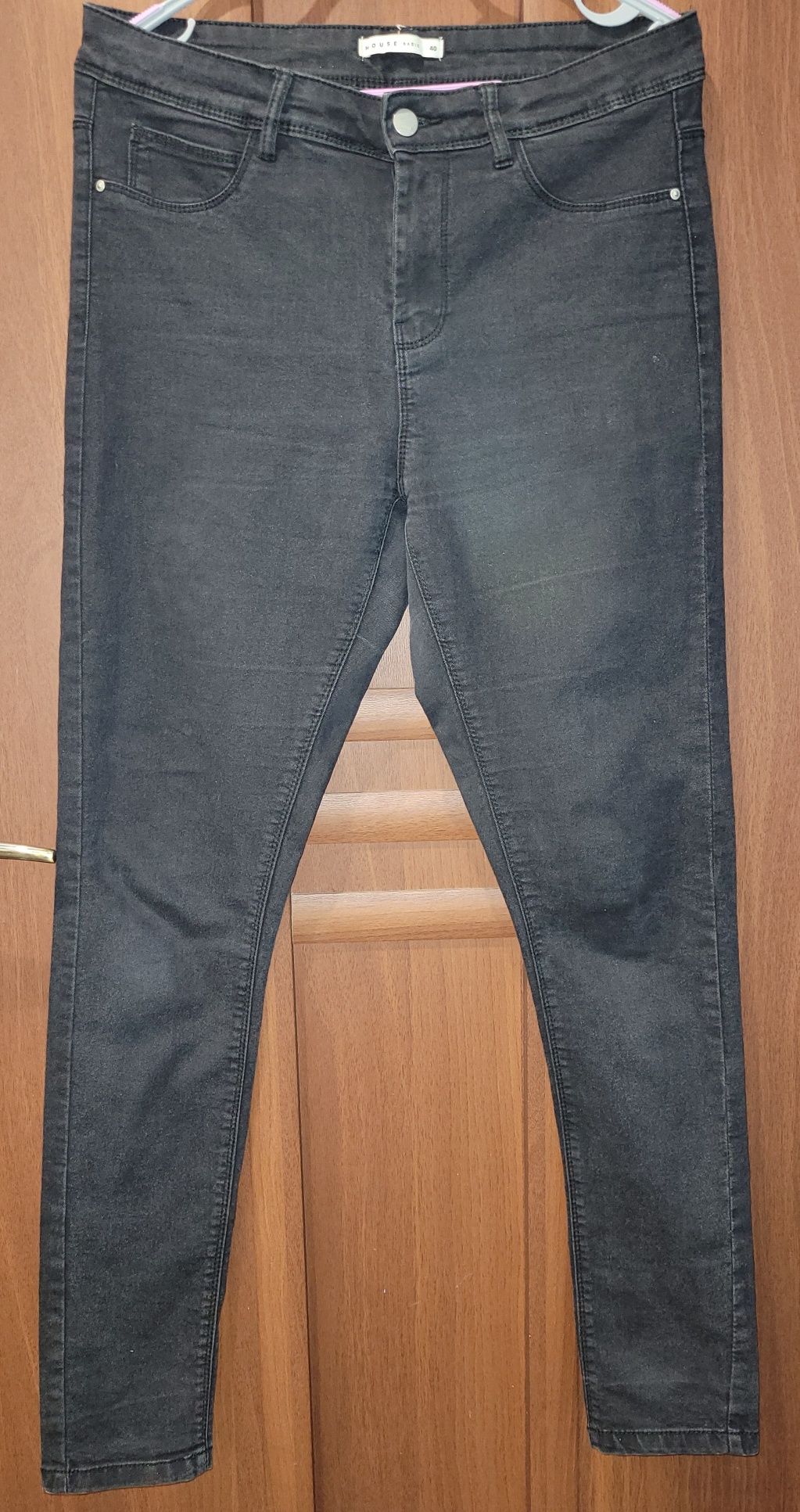 Jeansy skinny wysoki stan L/40