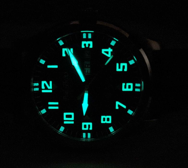 Чоловічий годинник Paul Picot Pilot 42mm Black-Orange Automatic новий